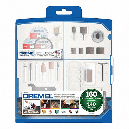 Dremel 710-08 All Purpose Dremel Accessory Set, 160 Pc