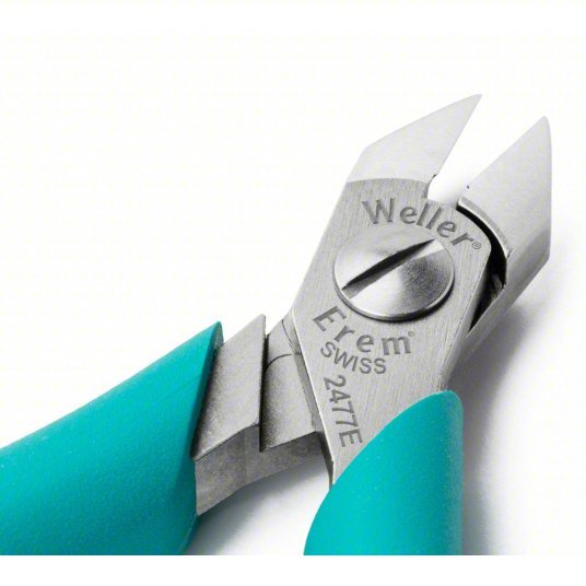 Erem 2477E Diagonal Cutting Plier Insulated, Flush, Pointed, 1/2 in Jaw Lg, 1/4 in Jaw Wd, 6 in Overall Lg