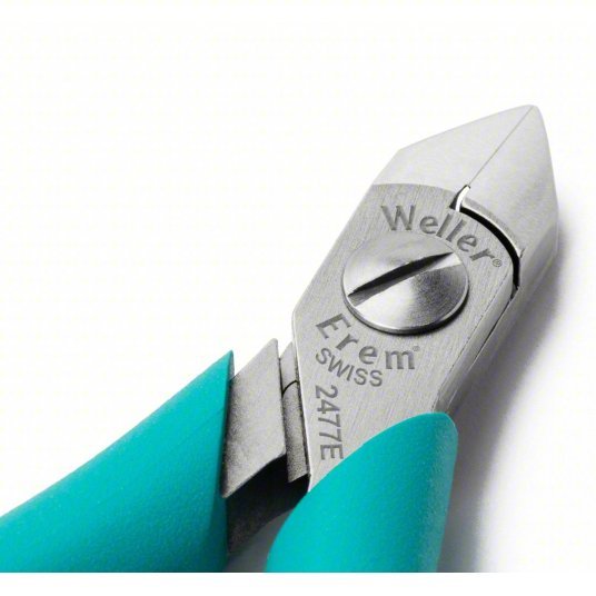 Erem 2477E Diagonal Cutting Plier Insulated, Flush, Pointed, 1/2 in Jaw Lg, 1/4 in Jaw Wd, 6 in Overall Lg