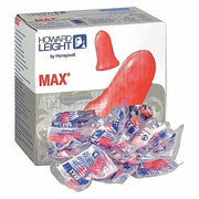Honeywell MAX-1 Disposable Foam Uncorded Earplugs, Bell Shape, 33 dB NRR, Coral, 200 Pairs/Box