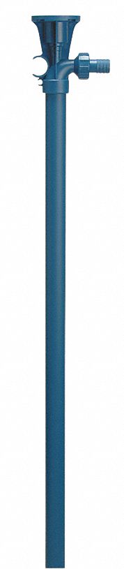 Finish Thompson EFP-40 Pump Only Drum Pump Tube, Fixed, Polypropylene, 1 1/4 in Inlet Size, 17 gpm Max. Flow Rate