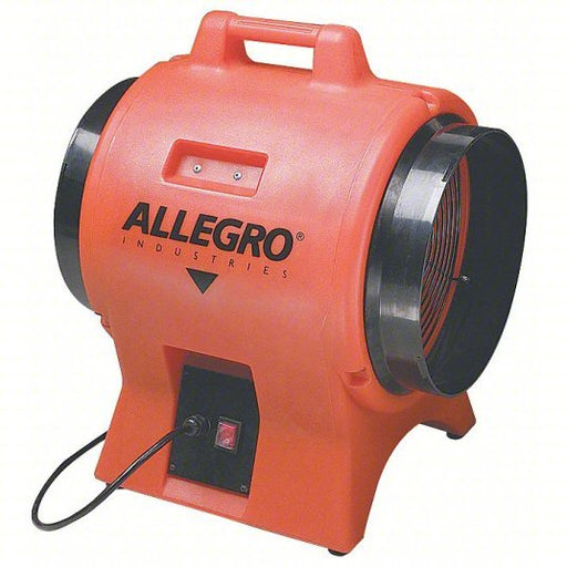 Allegro 9539-12 Confined Space Fan 115V AC, 12 in Duct Dia, 1 hp, 3,400 RPM