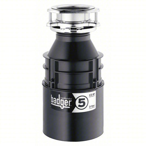 In-Sink-Erator BADGER 5 Garbage Disposal Residential, 1/2 hp, 26 oz Grinding Chamber Capacity
