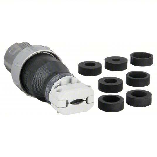 Hubbell HBL460PS2W Pin and Sleeve Plug, 3P, 4W, 60A, 600VAC