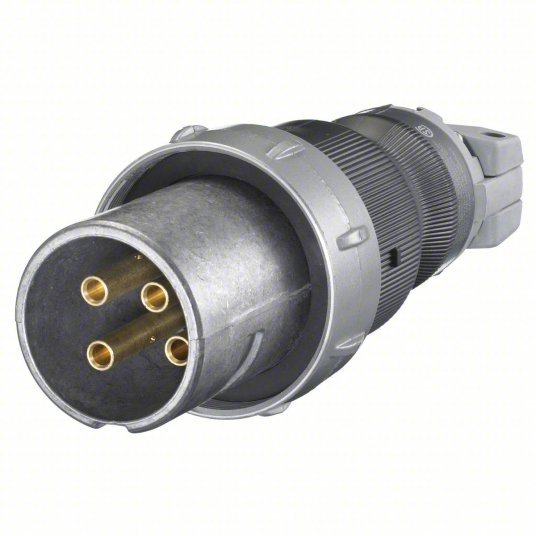 Hubbell HBL460PS2W Pin and Sleeve Plug, 3P, 4W, 60A, 600VAC