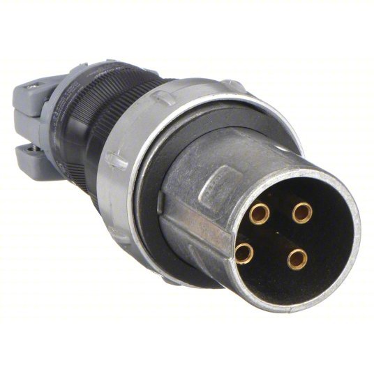 Hubbell HBL460PS2W Pin and Sleeve Plug, 3P, 4W, 60A, 600VAC