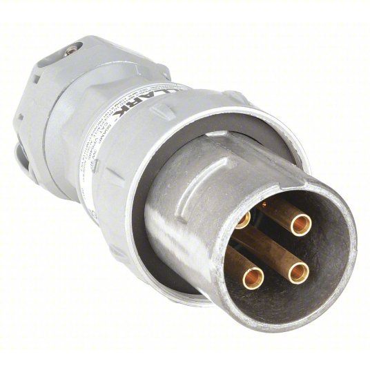 Hubbell VP6485 Pin & Slve Plug, 60A, 4P, 3W, 600VAC/250VDC
