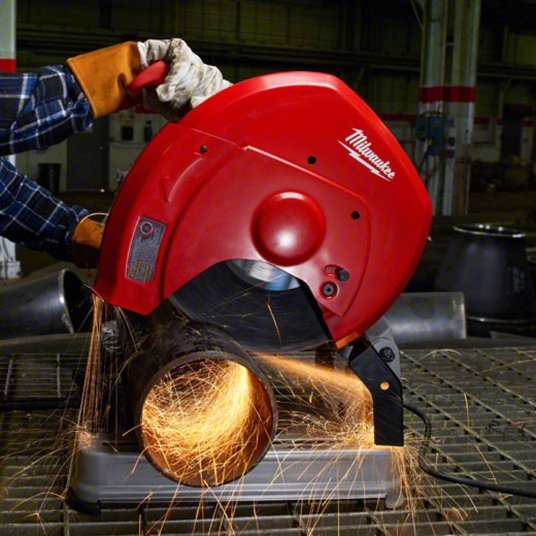 Milwaukee 6177-20 Chop Saw 14 in Blade Dia., 3,900 RPM Max. Blade Speed, 5 in Round Cut Capacity @ 0 Deg.