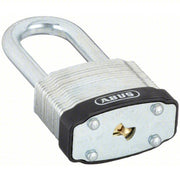 Abus 41HB/50 KD Keyed Padlock, Open, Square Recycled Steel Body, Hardened Steel Shackle, 15/16 in W