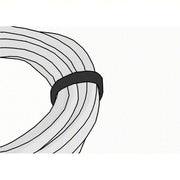 Velcro 189590 Hook-and-Loop Cable Tie Roll 75 ft Lg, 1 in Wd, 29 lb Tensile Strength, Black