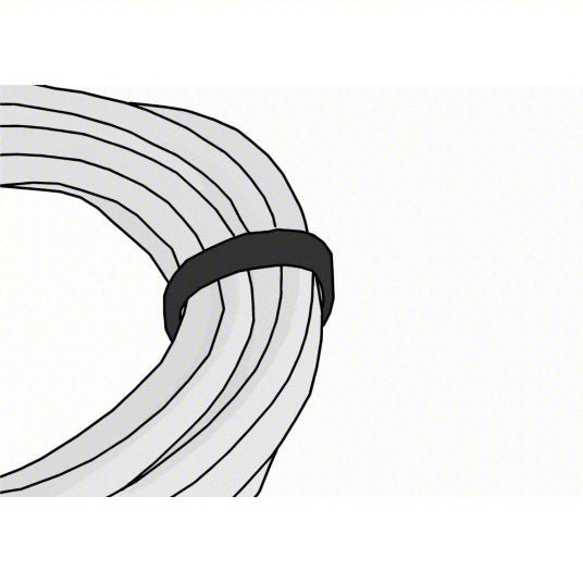 Velcro 189590 Hook-and-Loop Cable Tie Roll 75 ft Lg, 1 in Wd, 29 lb Tensile Strength, Black
