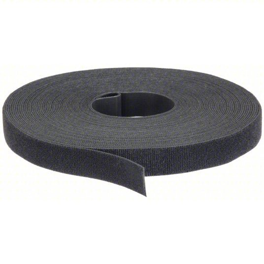 Velcro 189590 Hook-and-Loop Cable Tie Roll 75 ft Lg, 1 in Wd, 29 lb Tensile Strength, Black