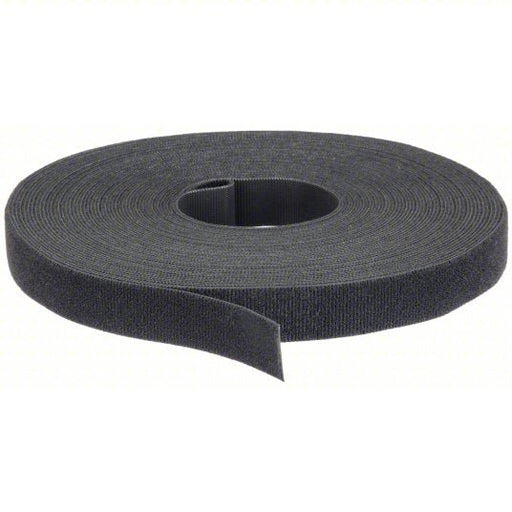 Velcro 189590 Hook-and-Loop Cable Tie Roll 75 ft Lg, 1 in Wd, 29 lb Tensile Strength, Black