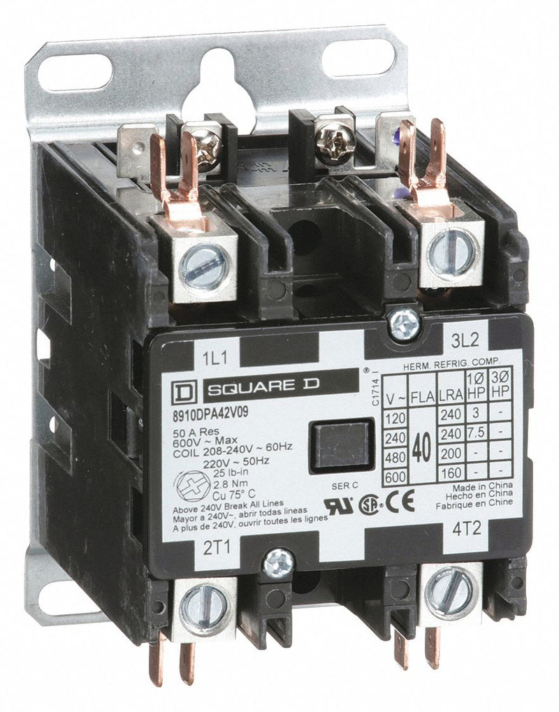 Square D 8910DPA42V09 Definite Purpose Magnetic Contactor
