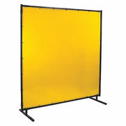 Steiner 534HD-6X8 Welding Screen Vinyl, 6 ft Ht, 8 ft Wd, Yellow, 1 in Frame, Yellow