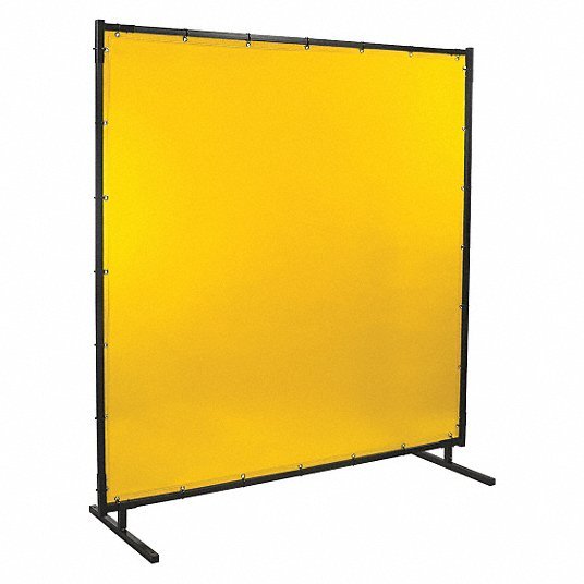 Steiner 534HD-6X8 Welding Screen Vinyl, 6 ft Ht, 8 ft Wd, Yellow, 1 in Frame, Yellow