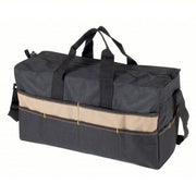 CLC 1113 Tool Bag 18 in W x 7 in D x 9 in H, Black, Polyester, 17 Pockets, 0 Inside Pockets, Polyester