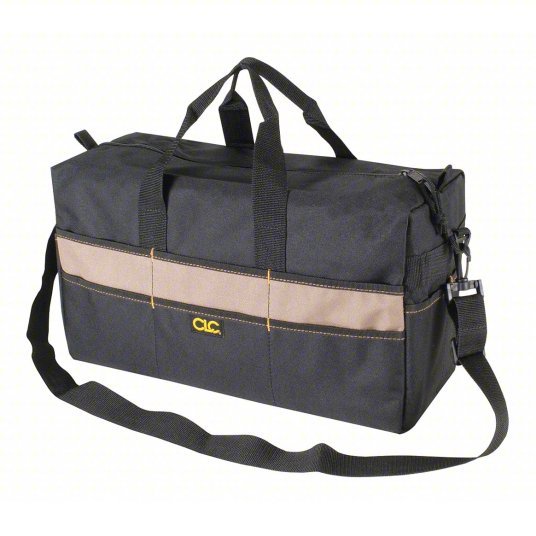CLC 1113 Tool Bag 18 in W x 7 in D x 9 in H, Black, Polyester, 17 Pockets, 0 Inside Pockets, Polyester