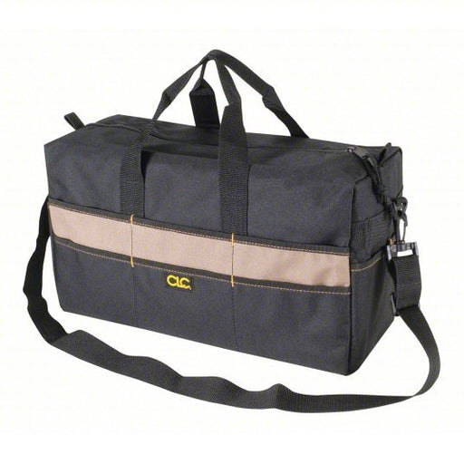 CLC 1113 Tool Bag 18 in W x 7 in D x 9 in H, Black, Polyester, 17 Pockets, 0 Inside Pockets, Polyester