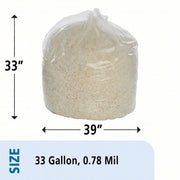 Ability One 8105-01-183-9768 Trash Bag 33 gal Clear PK125