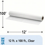 Ability One 8135-00-579-6489 Wrap Plastic, Clear 6 mil 12x100ft, Polyethylene