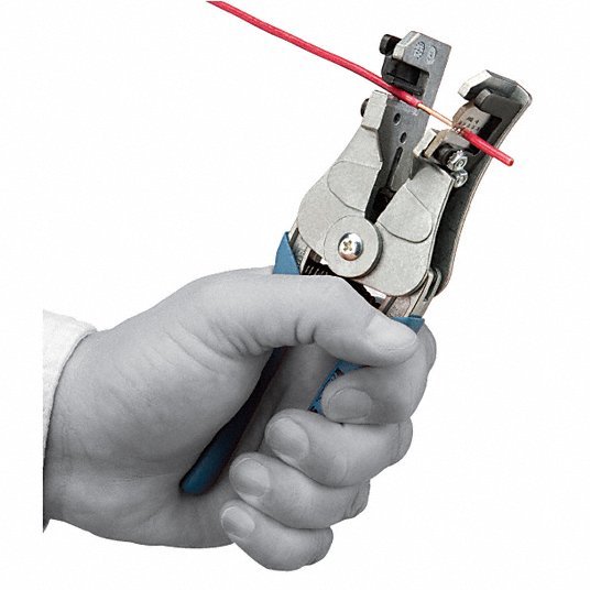 Ideal 45-092 Wire Stripper 22 AWG to 10 AWG, 7 in Overall Lg, Std Cushion Grip, 22 AWG to 10 AWG, 6 - 8 in