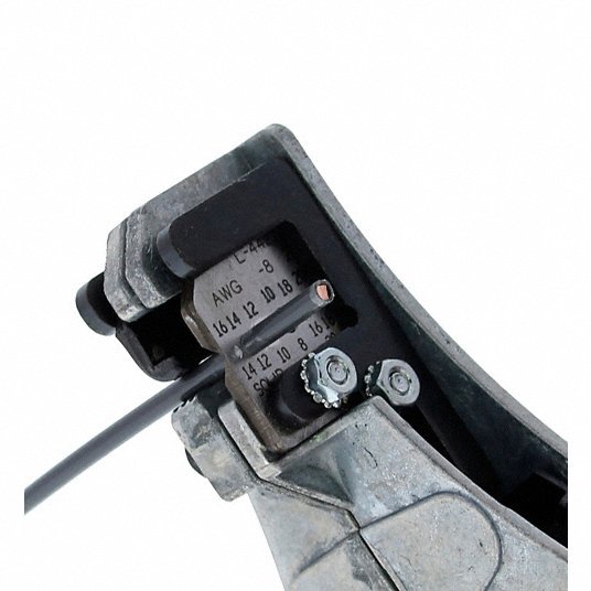 Ideal 45-092 Wire Stripper 22 AWG to 10 AWG, 7 in Overall Lg, Std Cushion Grip, 22 AWG to 10 AWG, 6 - 8 in