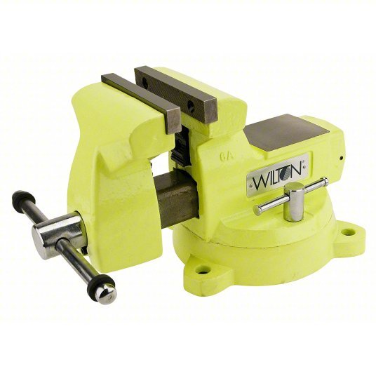Wilton 1560 Combination Vise Std Duty, Enclosed, High Vis, 6 in Jaw Face Wd, 5 3/4 in Max Jaw Opening
