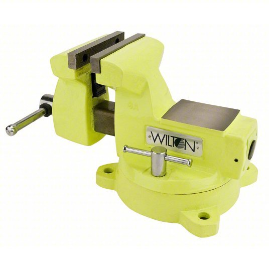 Wilton 1560 Combination Vise Std Duty, Enclosed, High Vis, 6 in Jaw Face Wd, 5 3/4 in Max Jaw Opening