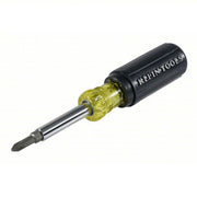 Klein 32476 Multi-Bit Screwdriver Phillips/Slotted Tip, #1/1/4 in/#2/3/16 in Tip Size, 4 Tips
