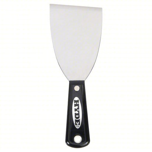 Hyde 02400 Scraper 3 in Blade Wd, Carbon Steel, 3 3/4 in Blade Lg, Chisel/Full Tang, Nylon, Black/Silver