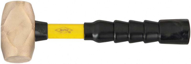 Nupla 6894126 Non-Sparking Engineering Hammer 2-1/2 lb Brass