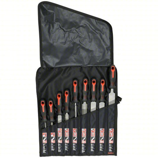 Nicholson 22030HNNN 9 Piece 6", 8", 10" & 12" Maintenance File Set with Ergonomic Handles