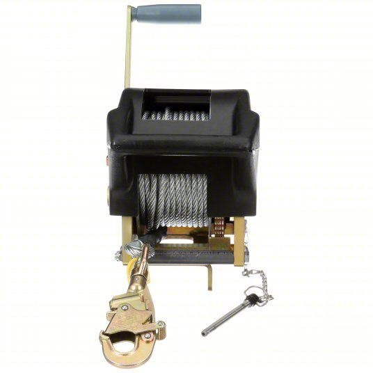 3M DBI-SALA 8102007 Confined Space Winch 350 lb Winch Wt Cap, 120 ft Cable Lg, Stainless Steel, Manual