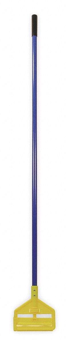 Rubbermaid FGH14600BL00 Wet Mop Handle, Slide-On Connection, Fiberglass, 60 in Handle Lg