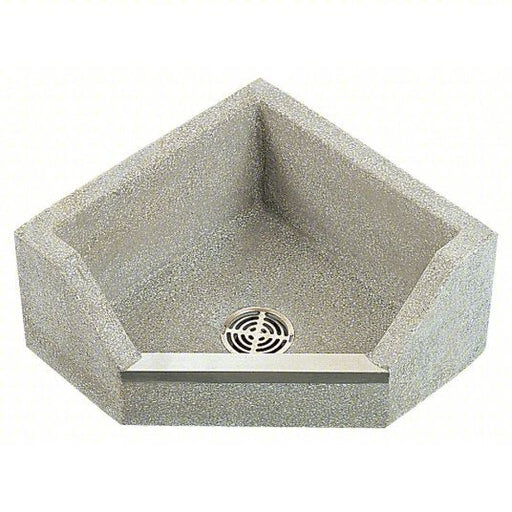 FIat TSBC1610501 Neo-Corner Mop Service Basin Terrazzo, 12 in Overall Ht, 12 in Bowl Dp