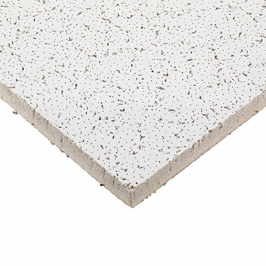 Armstrong 1831A Fine Fissured Ceiling Tile, 24 in W x 24 in L, 16 PK