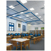 Armstrong 704A Ceiling Tile, 24 in x 24 in, Angled Tegular, 15/16 in Grid Size, 0.55 NRC, 16 PK
