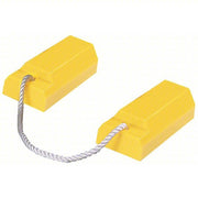 Checkers AC3512-RP-P Wheel Chock Urethane, 20 1/2 in Overall Lg, 4 1/2 in Overall Wd, 6 in Overall Ht, 2 Chocks, 1 PR