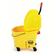 Rubbermaid FG757788YEL Mop Bucket and Wringer Down Press, 8 3/4 gal Capacity, Plastic