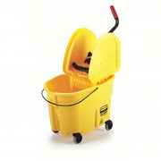 Rubbermaid FG757788YEL Mop Bucket and Wringer Down Press, 8 3/4 gal Capacity, Plastic