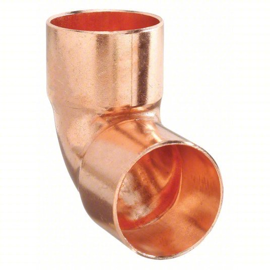 Nibco 607-3/4 Close Rough Elbow Wrot Copper, Cup x Cup, 3/4 in x 3/4 in Copper Tube Size