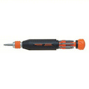 Megapro 181ML-B Multi-Bit Screwdriver #0/#1/#2/#3/#4/#6/T10/T15/T20/T25 Tip Size, 12 Tips, Locking