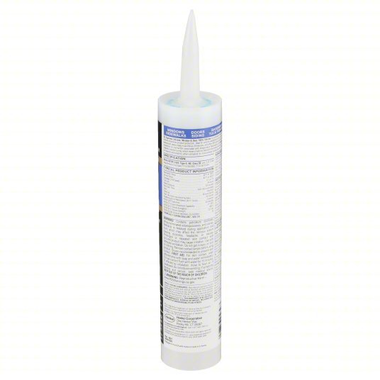 GE 2814816 Supreme Silicone, Clear, 10 oz, Cartridge, 301% to 500% Elongation Range
