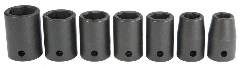 Proto J72157 Impact Socket Set 1/2 in Drive SAE 7-Pc