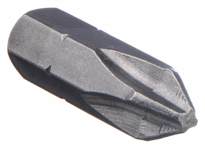 Apex 440-2-ACR2X-250PK Phillips Insert Bit, PH2 #2, ACR, 1 in OAL, 1/4 in Hex Shank, S2 Steel, Impact Rated, 250 PK
