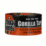 Gorilla 106425 Heavy Duty Duct Tape, 2.88 in W x 25 yd L , Black, 1 PK