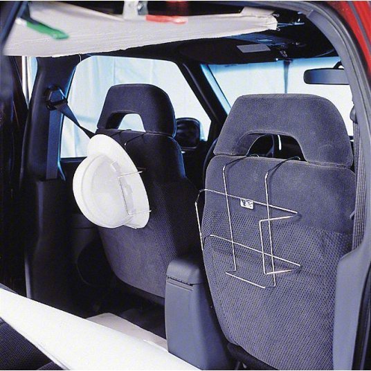 Redwood RW5LTR3 Hard Hat Rack Vehicle Seat Back Mounting, For 1 Hats, Nickel Plated Steel, Gray