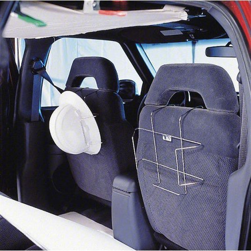 Redwood RW5LTR3 Hard Hat Rack Vehicle Seat Back Mounting, For 1 Hats, Nickel Plated Steel, Gray