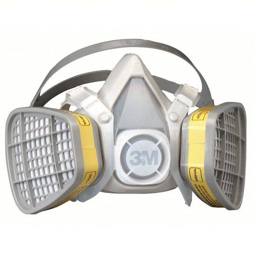 3M 5103 Half Mask Respirator Kit 5000, 2 Cartridges Included, Thermoplastic Elastomer, S Mask Size - Redwood.KV5T567